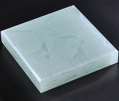 B307 Most Popular Blue Translucent Jade Glass for Interior Decoration