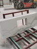 Artificial Stone Nano Glass Calacatta White Slabs For Countertop